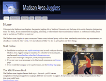 Tablet Screenshot of madjugglers.com